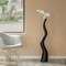 Tall Ceramic Black Animal Horn Floor Vase Elegant for Entryway Dining Living Room Decor Statement Piece with Distinctive Antler-Inspired Design Blending Contemporary Elegance and Nature-Inspired